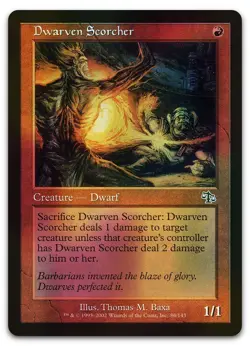 Dwarven Scorcher #86 (Foil) (NM) Judgment JUD Magic MTG - Image 1