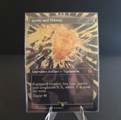 Magic The Gathering Aettir and Priwen (Borderless) Final Fantasy Foil - Image 1