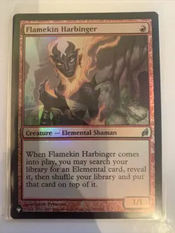 MTG Flamekin Harbinger, Foil, Near Mint, Lorwyn: The List - Image 1