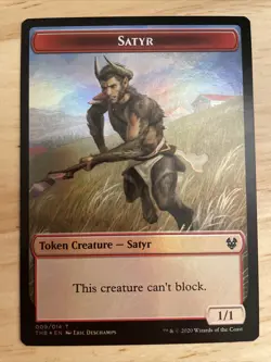 MTG Reflection/Satyr Token Theros Beyond Death 005/014 & 009/014 FOIL Token NM/M - Image 1