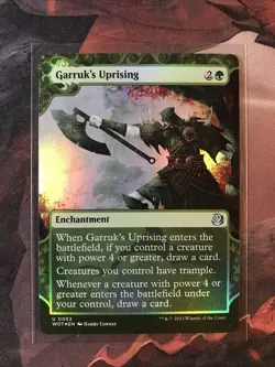 MTG Garruk's Uprising FOIL Wilds of Eldraine Enchanting Tales WOE 0053 NM - Image 1