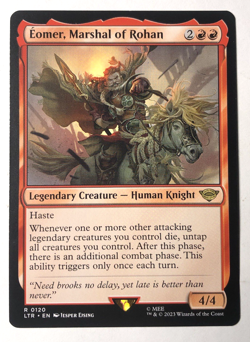 Eomer, Marshal of Rohan 120 the Lord of the Rings MTG Magic the Gathering NM - Image 1