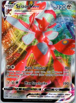 Scizor VMAX 119/189 SWSH03: Darkness Ablaze - Pokemon Card - NM - Image 1