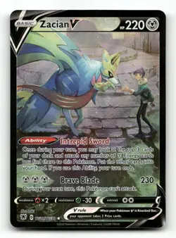 Zacian V TG21/TG30 - Astral Radiance Trainer Gallery - Pokemon Card NM/M - Image 1