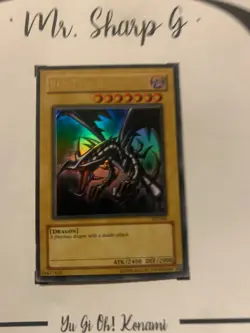 RED-EYES B. DRAGON - SDJ-001 ENGLISH Yu-Gi-Oh! CARD ULTRA RARE HOLO KONAMI** - Image 2