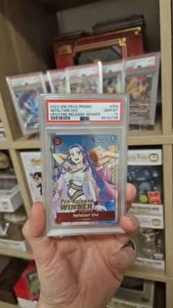 Nefeltari Vivi PSA GEM MT #ST01-009 OP03 Pre-Release Winner English ONE PIECE - Image 1