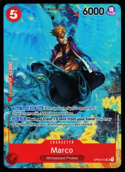 Marco - OP03-013 - NM - Super Rare - Alternate Art - One Piece - OP1-46 - Image 1