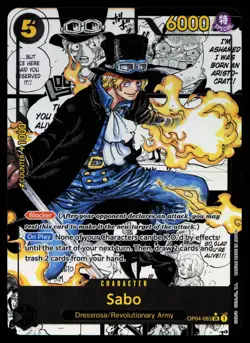 Sabo - OP04-083 - NM - Manga Rare - Secret - One Piece - OP1-42 - Image 1