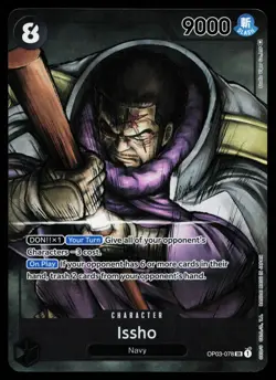Issho - OP03-078 - NM - Super Rare - Alternate Art - One Piece - OP1-37 - Image 1