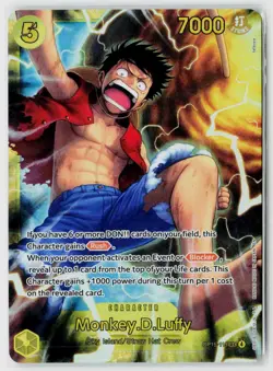 ONE PIECE English Monkey D. Luffy OP15-119 SEC Adventure on KAMI's Island NM - Image 1