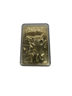 Pokemon Burger King 23k Gold Plated Trading Card PIKACHU In Blue Box - Image 3