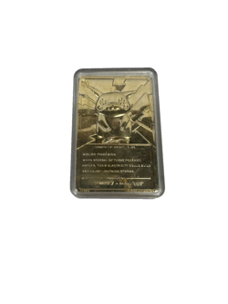 Pokemon Burger King 23k Gold Plated Trading Card PIKACHU In Blue Box - Image 4