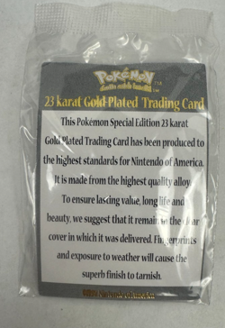 Pokemon Burger King 23k Gold Plated Trading Card CHARIZARD In Blue Box - Image 5