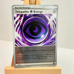 Pokemon TCG Telepathic Energy 088/088 POR EN Holo Psychic Energy Card Rare - Image 1