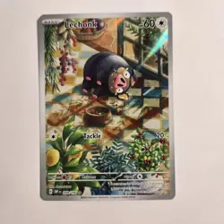 Pokemon TCG Lechonk Full Art Holo Card 209/197 Obsidian Flames Illustration Rare - Image 1