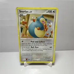 Pokemon Snorlax 33/111 Rising Rivals Basic Rare 100 HP Regular English Card 2009 - Image 1