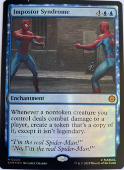 Imposter Syndrome - M0034 - Spider-Man - Foil MYTHIC RARE MtG TCG Card - Image 1