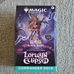 Magic The Gathering Lorwyn Eclipsed Blight Curse Commander Deck - Image 1