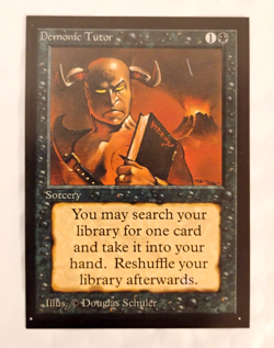 Demonic Tutor Collector's Edition 1993 MTG Magic The Gathering Near Mint NM - Image 1