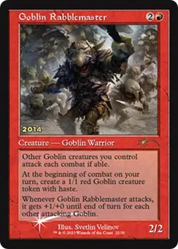 Goblin Rabblemaster Foil P 30th Anniversary Promos 22 NM - Image 1