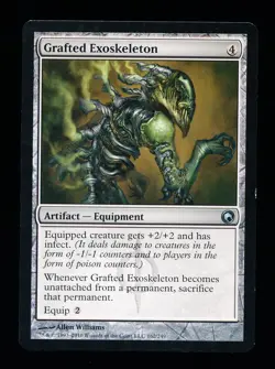* * 1x Grafted Exoskeleton x1 * * Scars of Mirrodin MTG Close to NM Near Mint - Image 1