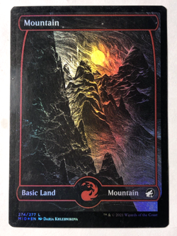 Mountain EXTENDED ART FOIL 274/277 Midnight Hunt MTG Magic the Gathering LP - Image 1