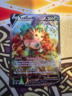 Leafeon V 167/203 Alt art Evolving Skies Pokemon TCG 2021 - Mint Condition NM - Image 3