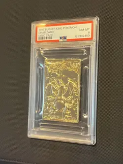 1999 BURGER KING POKEMON GOLD CARD - CHARIZARD PSA 8 - Image 3