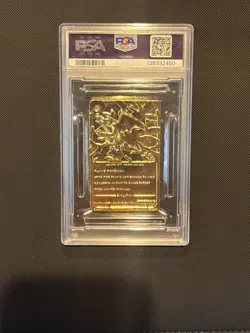 1999 BURGER KING POKEMON GOLD CARD - CHARIZARD PSA 8 - Image 5