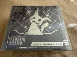 Pokemon TCG Scarlet & Violet Paldean Fates ETB Sealed in Protector - Image 1