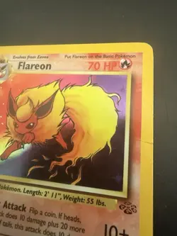 Flareon Holo 3/64 Jungle Set Vintage Pokemon Card 1999 WOTC Rare Eeveelution - Image 3
