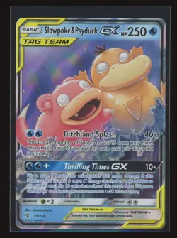 Pokemon Sun and Moon Unified Minds Slowpoke Psyduck GX Tag Team 35/236 - Image 1