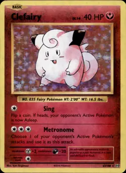 Clefairy 63/108 Holo - Pokemon XY - Evolutions (1) - Image 1