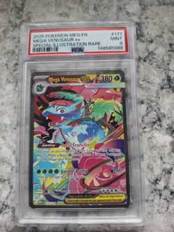 2025 Pokemon Mega Evolution Venusaur ex SIR PSA 9 Mint #177/132 - Image 1