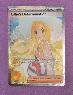 Lillie's Determination 184/132 Me01: Mega Evolution Holo Pokemon - Image 1