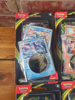 Sealed & In Hand Pokemon - Lot of (4) Perfect Order Checklane Blister Booster - Image 2