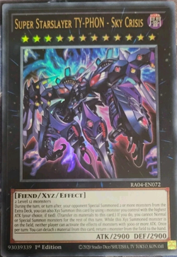 Super Starslayer TY-PHON - Sky Crisis RA04-EN072 Ultra Rare 1st Edition Yu-Gi-Oh - Image 1