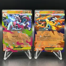 Pokemon TCG - Mega Charizard X ex 029 + Y ex 030 - MEP Black Star Promo - Image 1