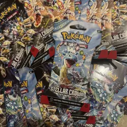 Pokemon Scarlet & Violet Stellar Crown Sleeved Booster Pack 36 Count - Image 1