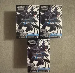 Pokemon TCG Scarlet & Violet Black Bolt Booster Bundle - LOT OF 3 - Image 1