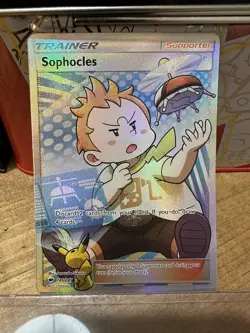 Pokemon TCG Sophocles Trainer Support Burning Shadows 146/147 Holo Full Art - Image 1