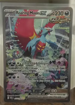 Pokemon TCG Roaring Moon Ex 251/182 SIR Paradox Rift Holo Full Art Holo - Image 1