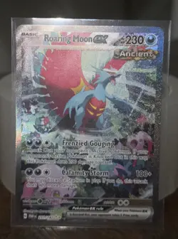 Pokemon TCG Roaring Moon Ex 251/182 SIR Paradox Rift Holo Full Art Holo - Image 2