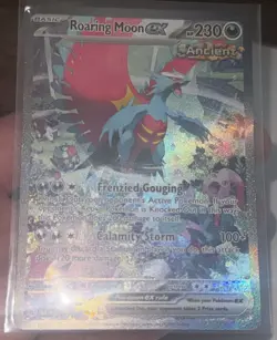 Pokemon TCG Roaring Moon Ex 251/182 SIR Paradox Rift Holo Full Art Holo - Image 4