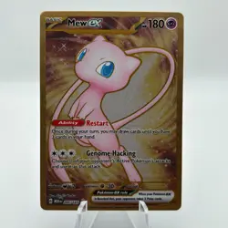 Pokemon TCG Mew EX Hyper Rare 205/165 Scarlet & Violet 151 Full Art Metal Promo - Image 1