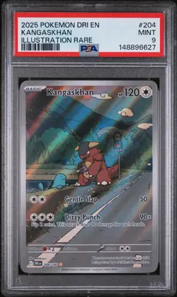 Kangaskhan 204/182 Illustration Rare Dri En-destined Rivals Pokemon PSA 9 - Image 1