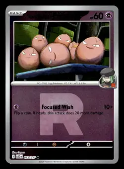 Pokemon Team Rocket's exeggcute (Team Rocket) #077/217 tcg Near Mint or Better - Image 1