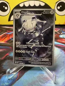 Pokemon Steelix Illustration Rare Full Art 150/132 Me01 Mega Evolution Holo - Image 1
