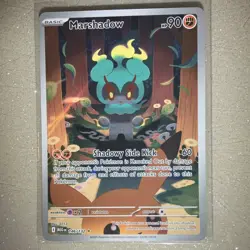 Pokemon Marshadow Illustration Rare 146/132 Me01 EN Basic Ghost HP 90 Holo 2025 - Image 2