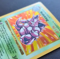 Pokemon Nidoking Holo Rare 90 HP Base Set (Shadowless) Unlimited 11/102 WOTC - Image 3